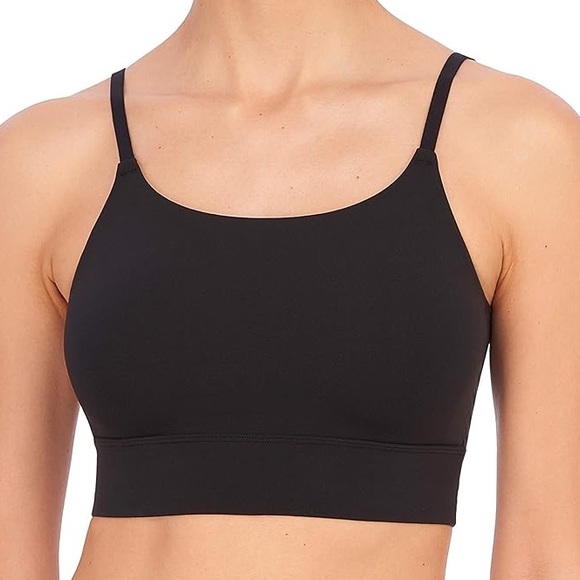 NATORI black unpadded unlined Bliss Flex bralette - Picture 1 of 6